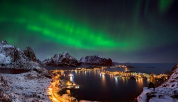 Aurora boreale in Norvegia