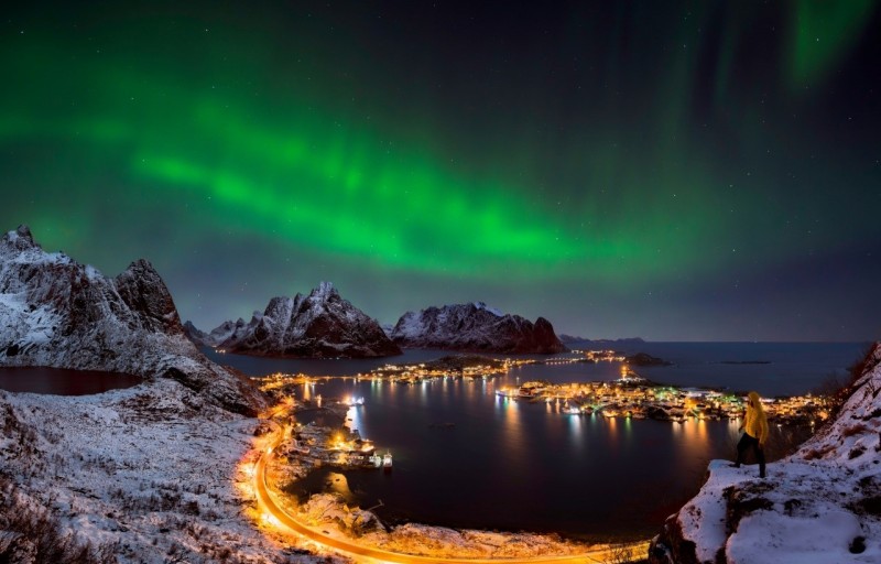 Aurora boreale in Norvegia