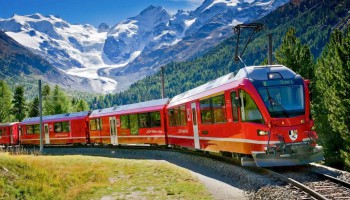 Il trenino Rosso del Bernina e Villa Carlotta